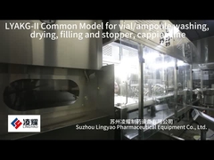Vial Filling Mahcine Automatic Linear Vial Washing Machine PLC, with plunger pump high speed