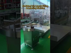 GMP Standard 50-500ml vials liquid filling-capping-labeling machine