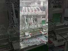 500ml Infusion Bottle Filling-Stoppering-Capping Line in Action