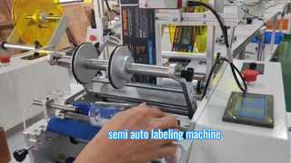 semi auto labeling machine for round bottles, cups, cans