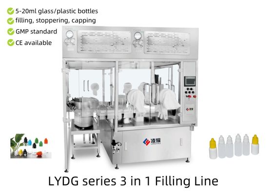 High-Speed Automatic Eye Drop Filling and Capping MachineZero-Contamination Ophthalmic Automation with Climate-Resistant Precision (150-300 BPM)