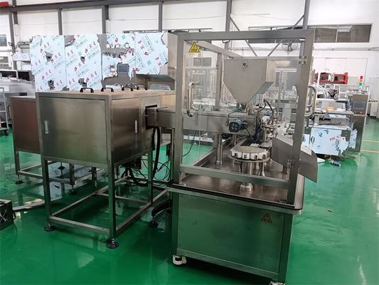 Buy GMP Standard Gel Filling Capping Machine with Foam Recycling Function and Consumption online manufacture
