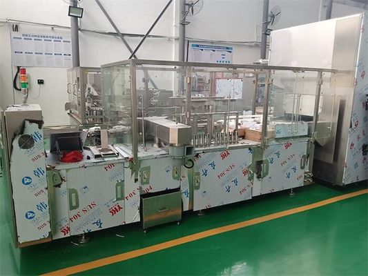 Buy Precision Ampoule Filling Machine for Anesthetics Solutions High Speed Sterile Production Line with Ultrasonic Rotary Washing Machine online manufacture