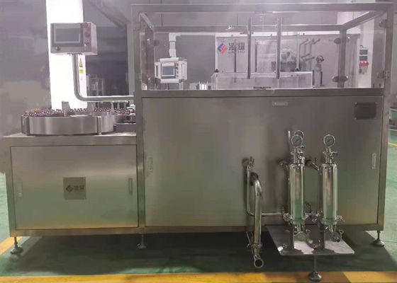 Sterile Liquid Filling Machine For Oral Liquid Syrups, High Filling Speed With 16 Filling Nozzles And 26 Capping Head, GMP Standard