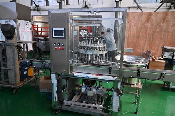 Eye Drops Filling Capping Machine with PLC Control HMI for GMP Compliance in Sterile Vial Filling