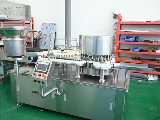 High Speed Pharma Liquid Filling Machine for Cough Syrups, 99.5 Accuracy with Servo Driven Piston Pump GMP Compliance