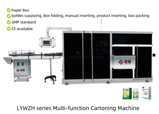 Multi-Functional Automatic Cartoning Machine for Steriles & Cosmetics 180 BPM, GMP Compliant, Quick Changeover Design