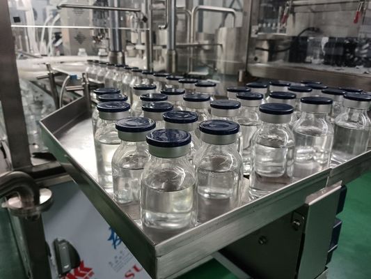 Vial Filling And Sealing Machine For 30-500ml Bottles Nitrogen Flush Support